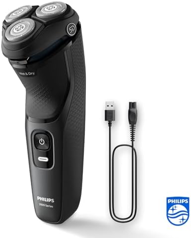 Philips Serie 3000, Afeitadora Eléctrica Hombre, Recargable, 60min de Uso En Seco y Húmedo, Cuida la Piel, 27 Cuchillas, Philips Serie 3000, Afeitadora Eléctrica Hombre, Recargable, 60min de Uso En Seco y Húmedo, Cuida la Piel, 27 Cuchillas,